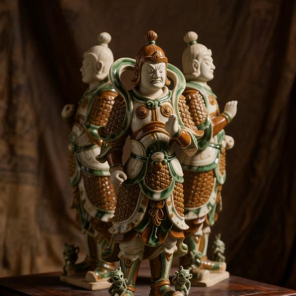 Silk Scarf with Geometric Print (Digital)