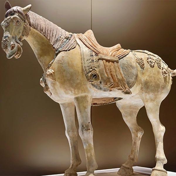 Metallic Pleated Maxi Skirt