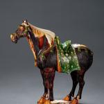 Jade Lotus Pendant Carved Tangsancai Tri-Color