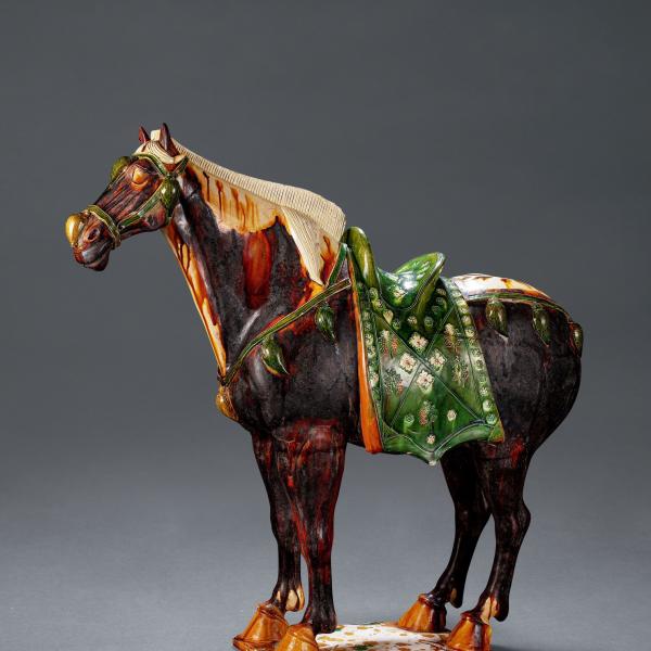 Jade Lotus Pendant Carved Tangsancai Tri-Color